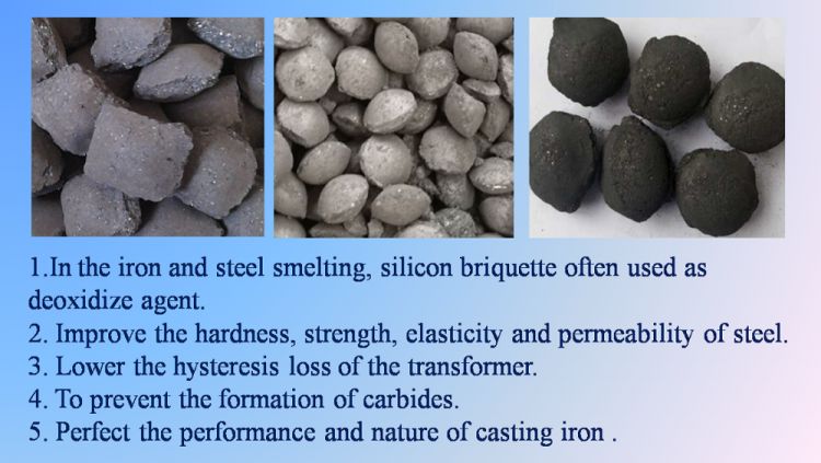 Sgs inspect deoxidize agent on steelmaking and casting cheap Silicon Briquette
