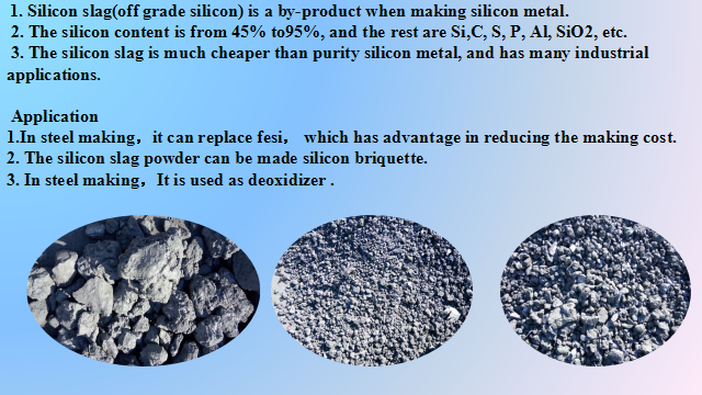 Produce best price high quality silicon slag granular powder