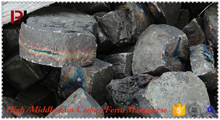 High Quality High / Middle / Low Carbon Ferro Manganese For Steelmaking Industry