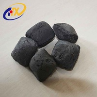 Silver Grey Factory 10-50mm Used In Steelmaking Ferrosilicon Ball Black Silicon Carbide Block Fesi 75/72# Briquette